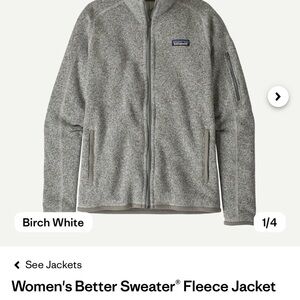 Patagonia Women's Better Sweater Fleece Jacket - Gray Birch White